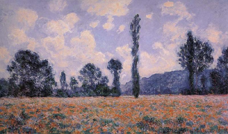 Claude Monet Field of Poppies Norge oil painting art